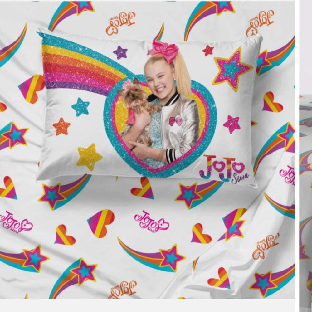 Jojo Siwa Rainbow Sparkle Queen Comforter Set
